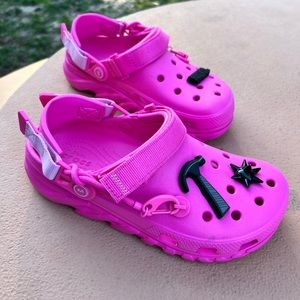PINK POST MALONE CROCS! With Jibbitz!!